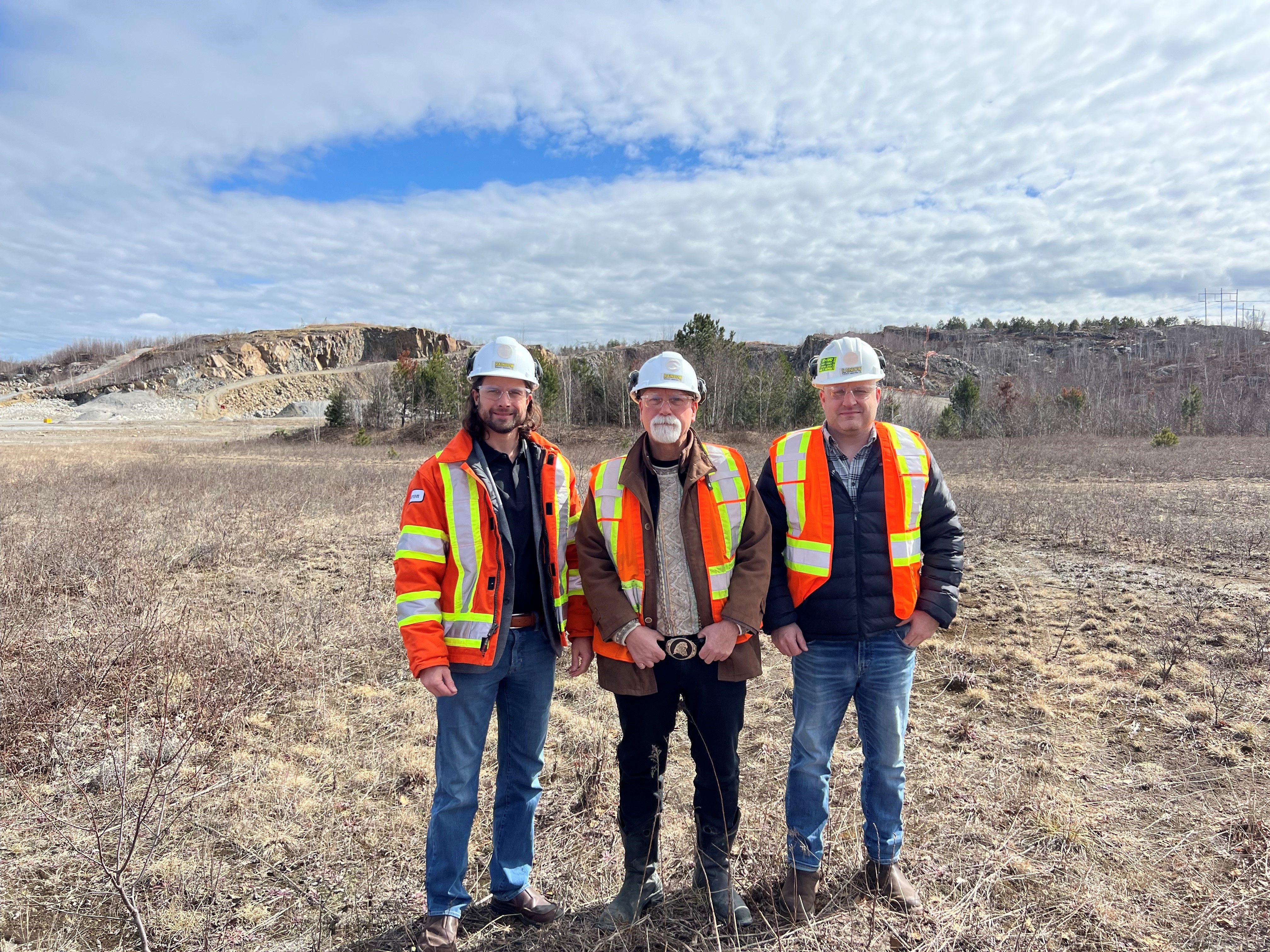 RIINO Leadership: Aaron Lambert, Boris Naneff, and Curtis Reay at the Demonstration Site